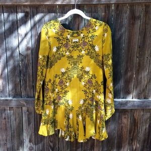 Free People Smooth Talker Printed Tunic Dress